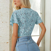 Wrap Top Pattern | Crop Top Pattern | Women Sewing Pattern | Blouse Pattern | Sewing Patterns Women Blouse | Tie Top Blouse Women Pattern