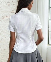 Shirt Sewing Pattern, Short Sleeve Shirt Pattern, Button Up Shirt Pattern, Fitted Shirt Sewing Pattern, Sewing patterns Women, Top Pattern