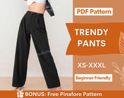 Trendy Pants at Indie Pattern in USA