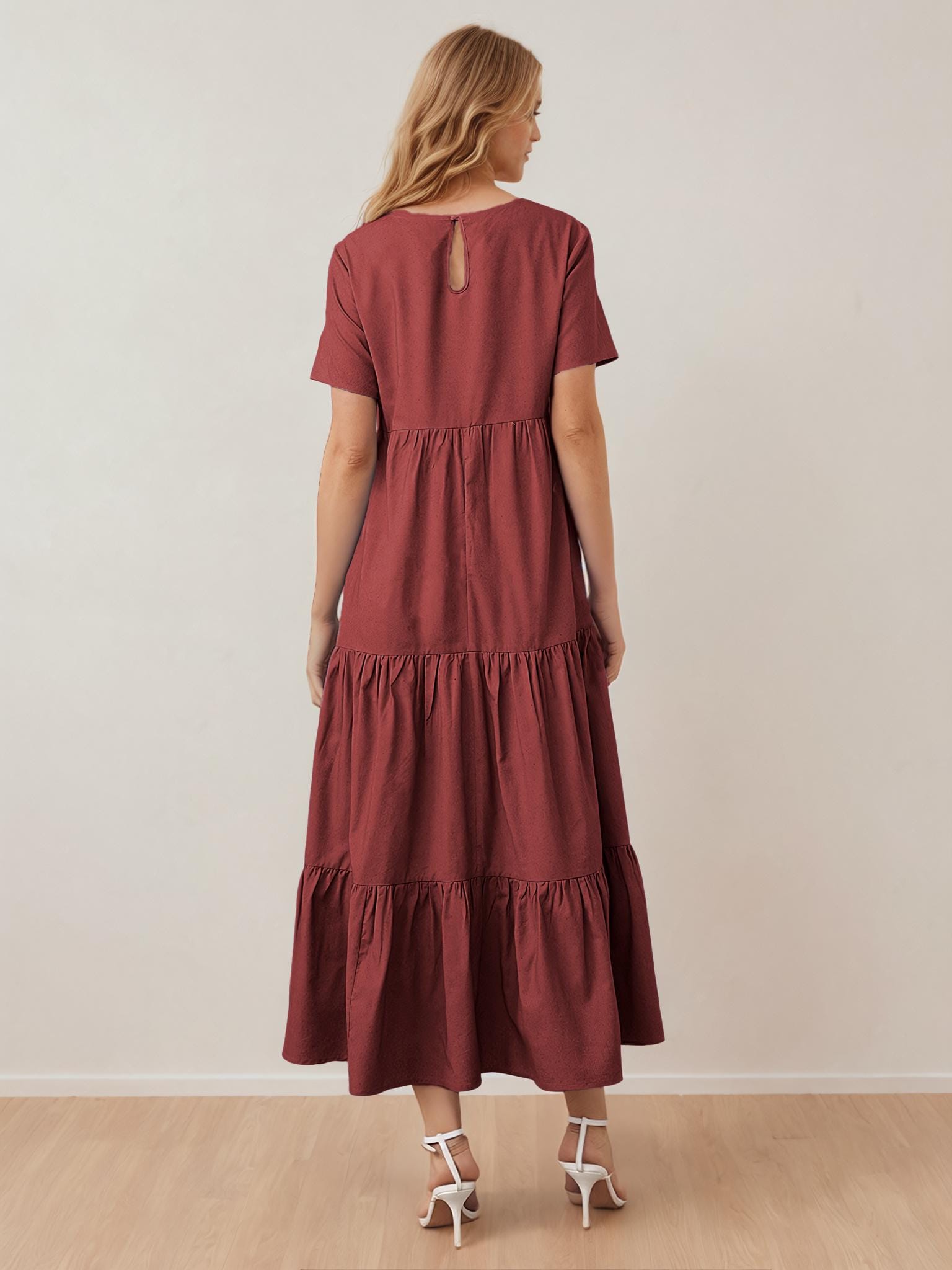 Tiered dress Indie Pattern in USA