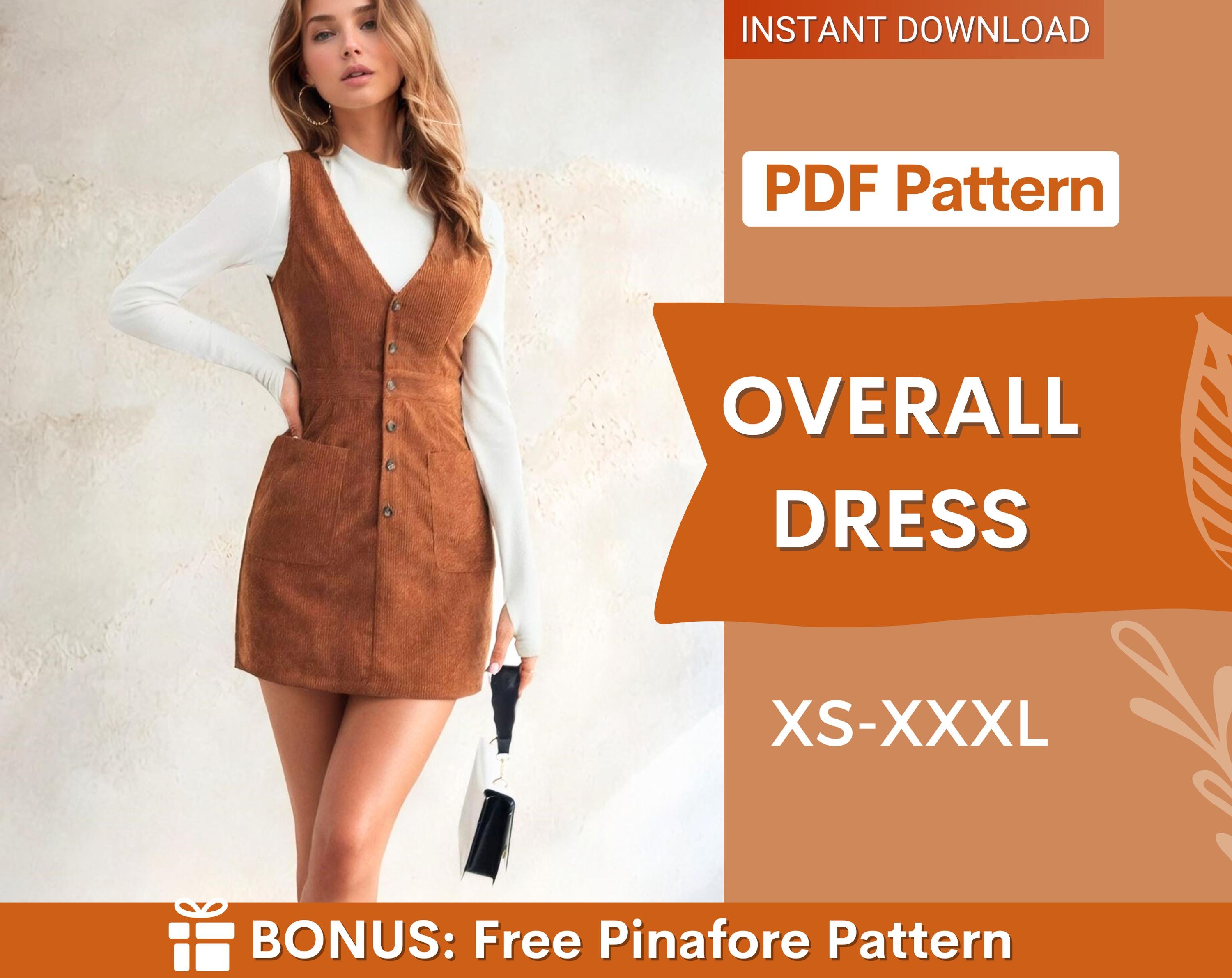 free mini dress pattern Short dress, square neckline Women Clothing Dress Sewing Pattern Sewist