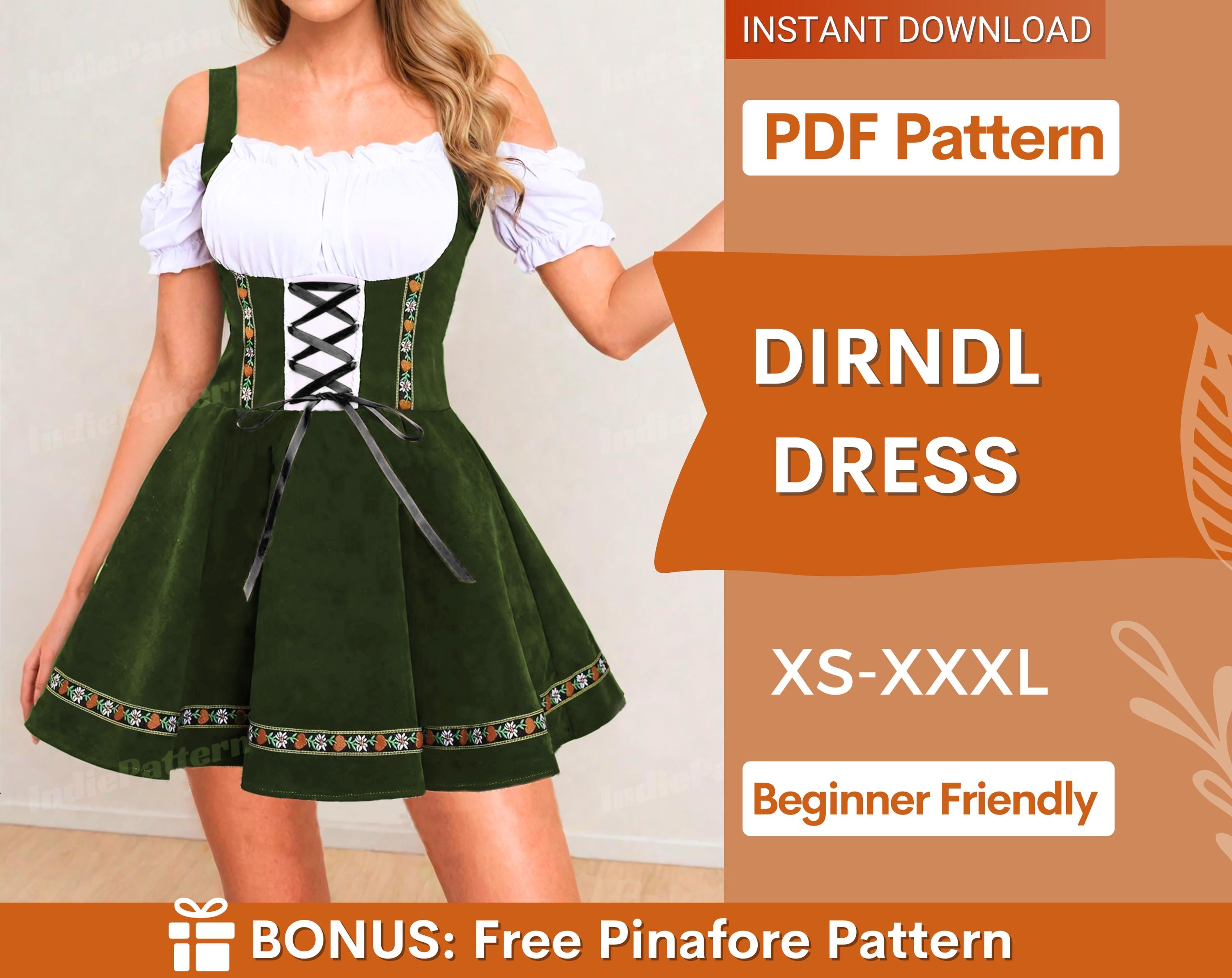Dirndl Dress Indie Pattern in USA