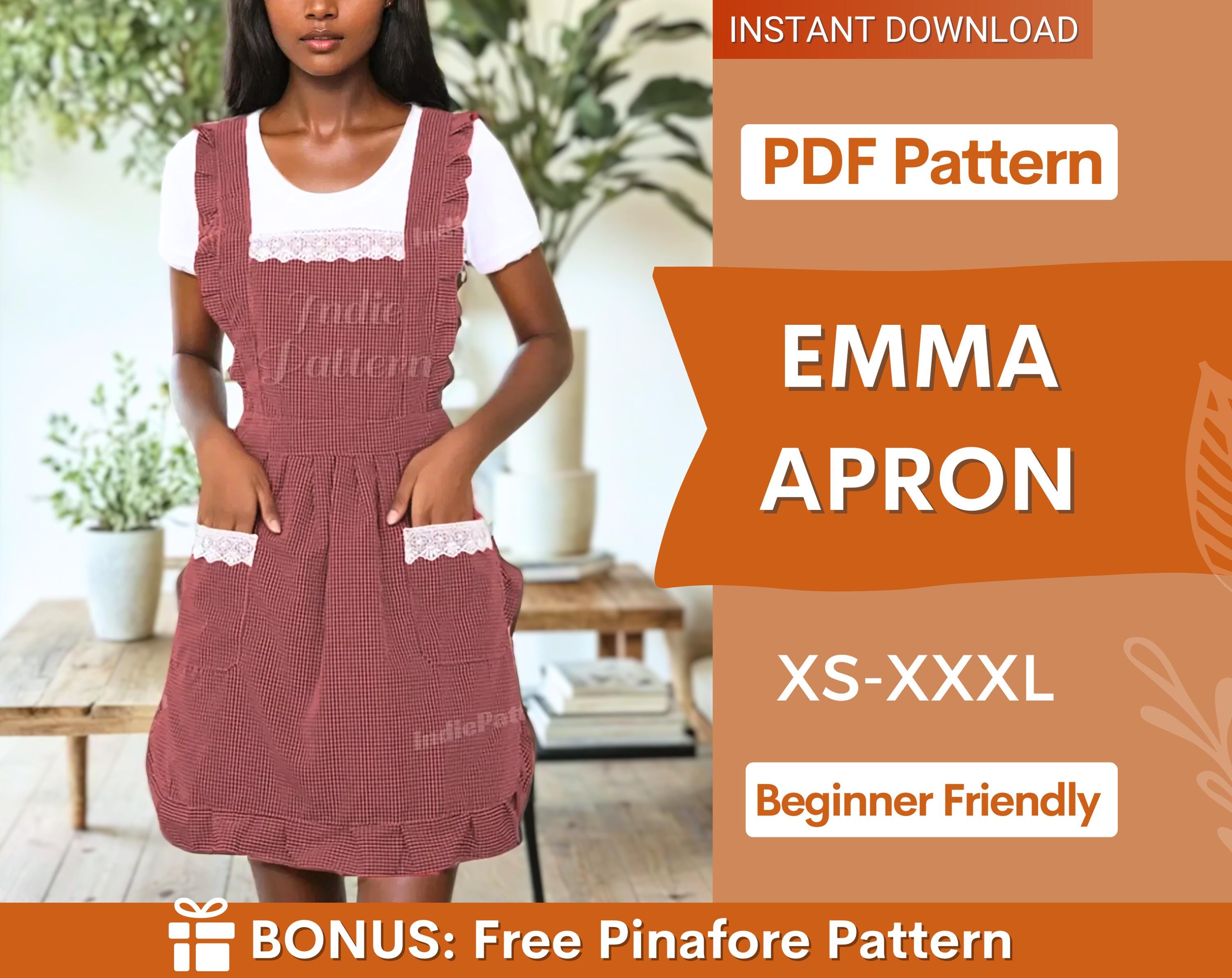 Apron Sewing Pattern | Beginner-Friendly Pinafore Dress Pattern IndiePattern Apron Sewing Pattern | Beginner-Friendly Pinafore Dress Pattern IndiePattern