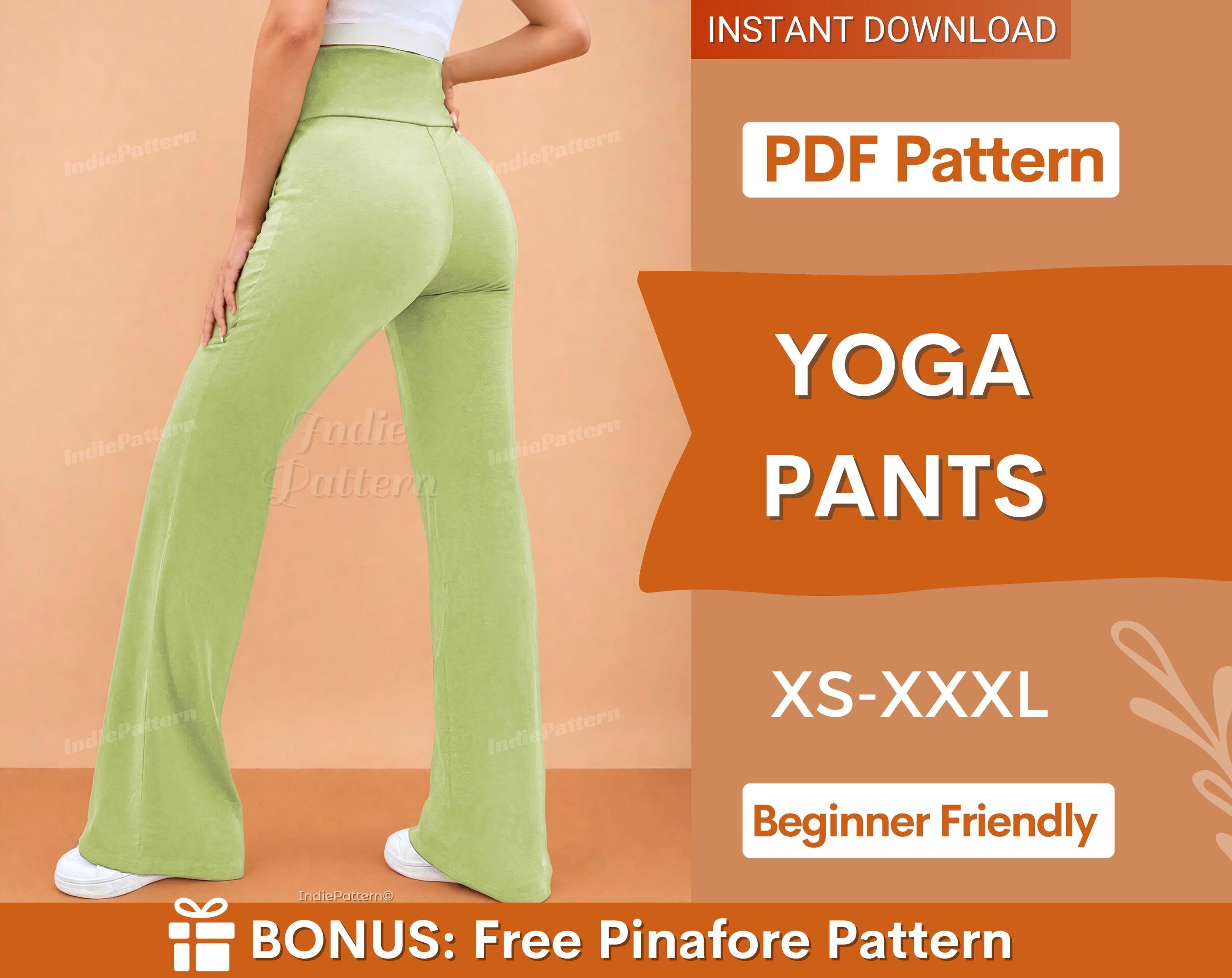 Women’s Yoga Pants Sewing Pattern - Flare Leg Design