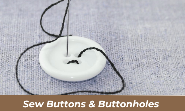How to Sew Buttons & Buttonholes (videotutorial)