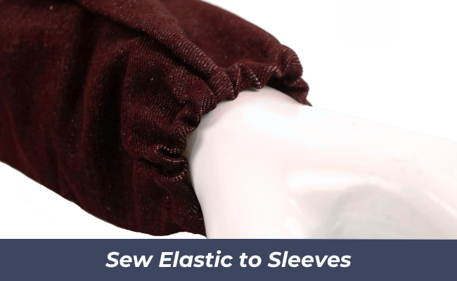How to Sew Elastic Bands to Sleeves (videotutorial at the bottom)