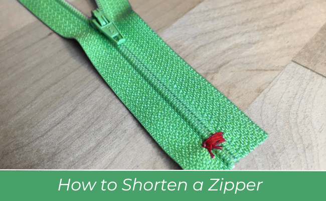 How to Shorten a Zipper