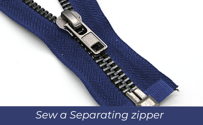 How to sew a Separating Zipper (videotutorial)