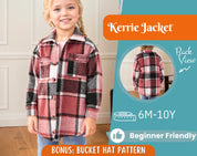 Jacket Sewing Pattern for Kids, Shirt Jacket Pattern, Kids Pattern, PDF Pattern, Beginner Pattern, Sewing Pattern Toddlers, Shirt Pattern