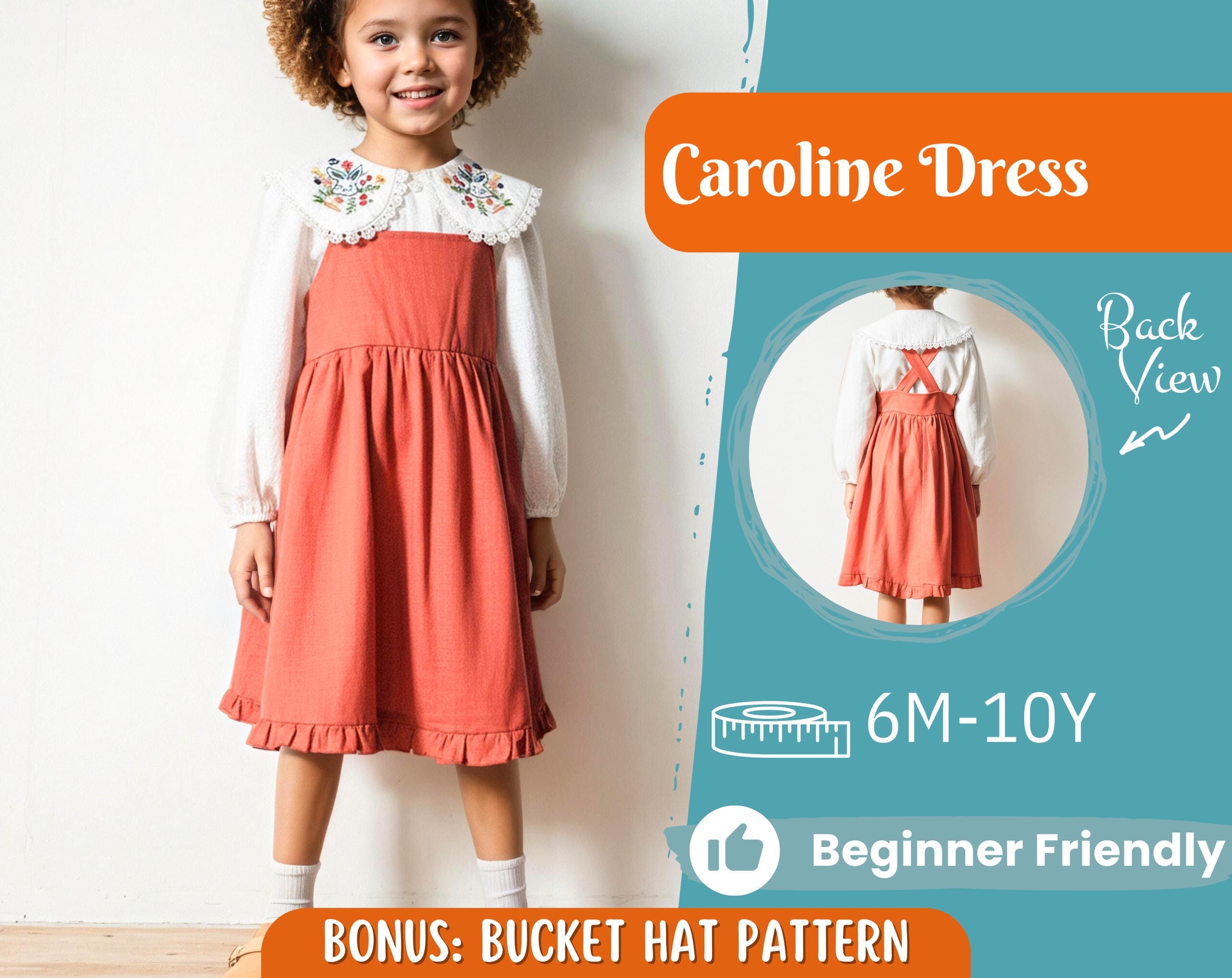 Dress Sewing Pattern for Kids, Dress Pattern, Kids Pattern, PDF Pattern, Beginner Pattern, Sewing Pattern Toddlers, Girl Dress Pattern