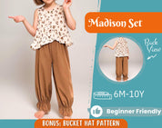 Top and Pants Pattern for Kids, Top Pattern, Kids Pattern, PDF Pattern, Beginner Pattern, Sewing Pattern Toddlers, Pants Pattern