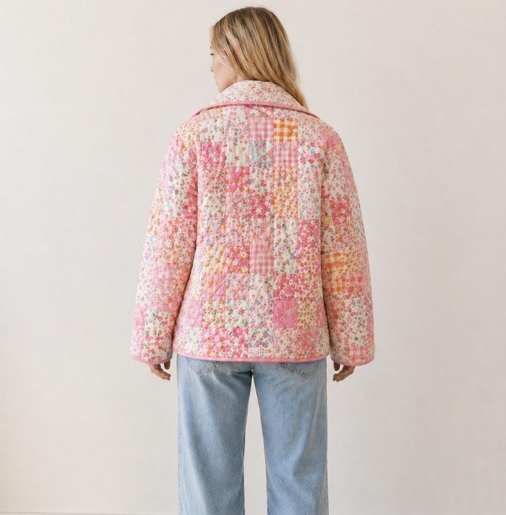 Quilted Jacket Sewing Pattern for Women | Quilted Coat Pattern | Sewing Patterns | Jacket Pattern | Women Sewing Pattern Jacket Coat