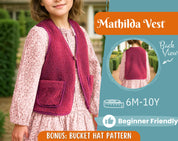 Vest Sewing Pattern for Kids, Teddy Vest Pattern, Kids Pattern, PDF Pattern, Beginner Pattern, Sewing Pattern Toddlers, Kids Vest Pattern
