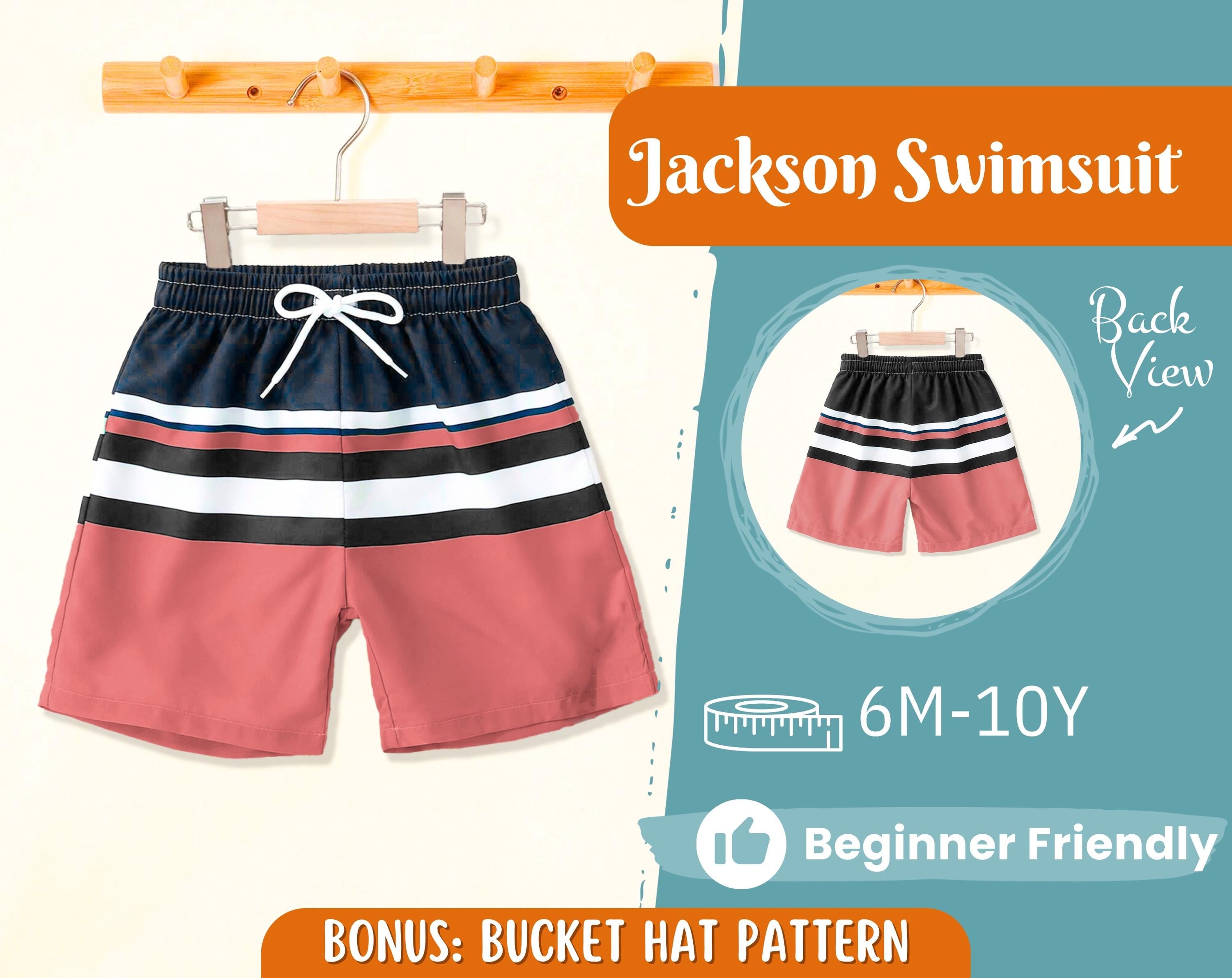 Swimsuit Sewing Pattern for Kids, Boy Swimsuit Pattern, Kids Pattern, Shorts Pattern, Beginner Pattern, Sewing Pattern Toddlers, PDF Pattern