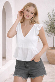 Lily Top Sewing Pattern | Women Top Pattern | Peplum Top Pattern | Crop Top Pattern | Women Sewing Patterns | Blouse Sewing Pattern