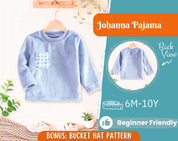 Pajama Sweatshirt Sewing Pattern for Kids, Sweatshirt Pattern, Kids Pattern, PDF Pattern, Beginner Pattern, Sewing Pattern Toddlers, Pyjamas