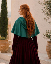 Elven Capelet Sewing Pattern, Cape with Hoodie Sewing Pattern, Cape Pattern, Medieval Dress Pattern, Cosplay Cloak Sewing Pattern