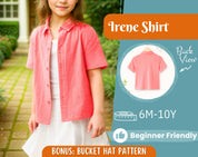 Shirt Sewing Pattern for Kids, Shirt Pattern, Kids Pattern, PDF Pattern, Beginner Pattern, Sewing Pattern Toddlers, Kids Shirt Pattern