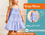 Dress Sewing Pattern for Kids, Dress Pattern, Kids Pattern, Summer Dress Pattern, Beginner Pattern, Sewing Pattern Toddlers, Baby Pattern