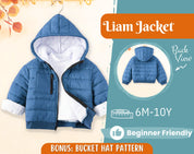 Jacket Sewing Pattern for Kids, Jacket Pattern, Kids Pattern, PDF Pattern, Beginner Pattern, Sewing Pattern Toddlers, Kids Jacket Pattern