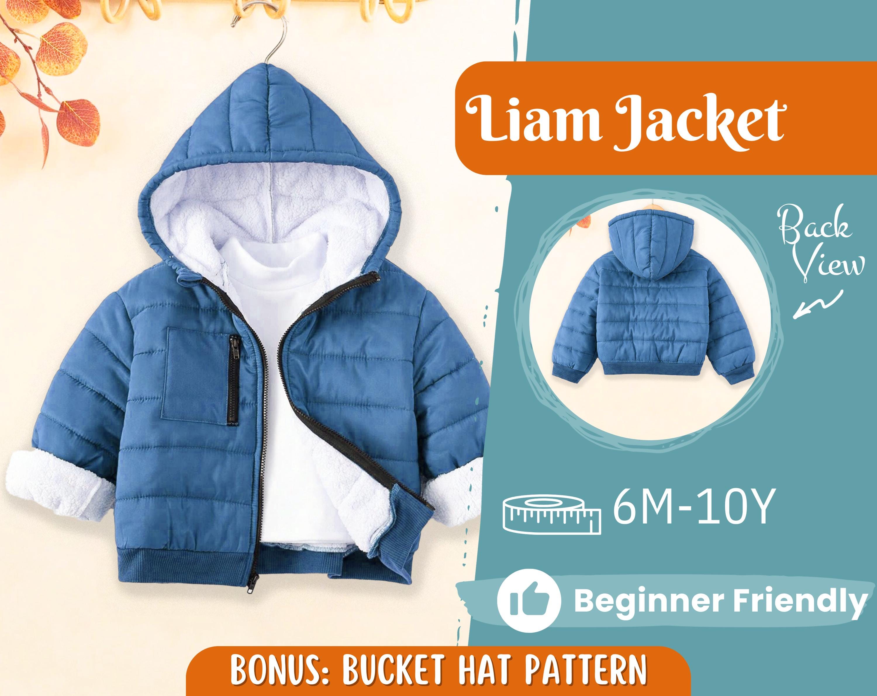 Jacket Sewing Pattern for Kids, Jacket Pattern, Kids Pattern, PDF Pattern, Beginner Pattern, Sewing Pattern Toddlers, Kids Jacket Pattern