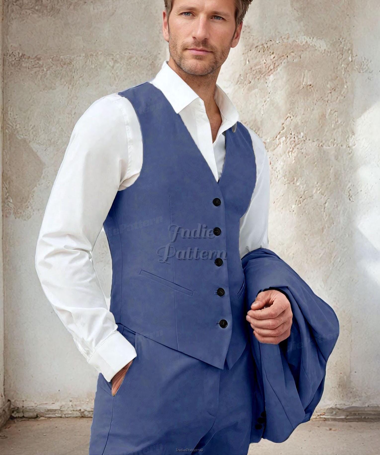 Men Jacket & Vest Sewing Patterns | Suit Jacket Pattern Men | Men Blazer | Men Sewing Pattern |  Suit Pattern For Men | Men Vest Waistcoat