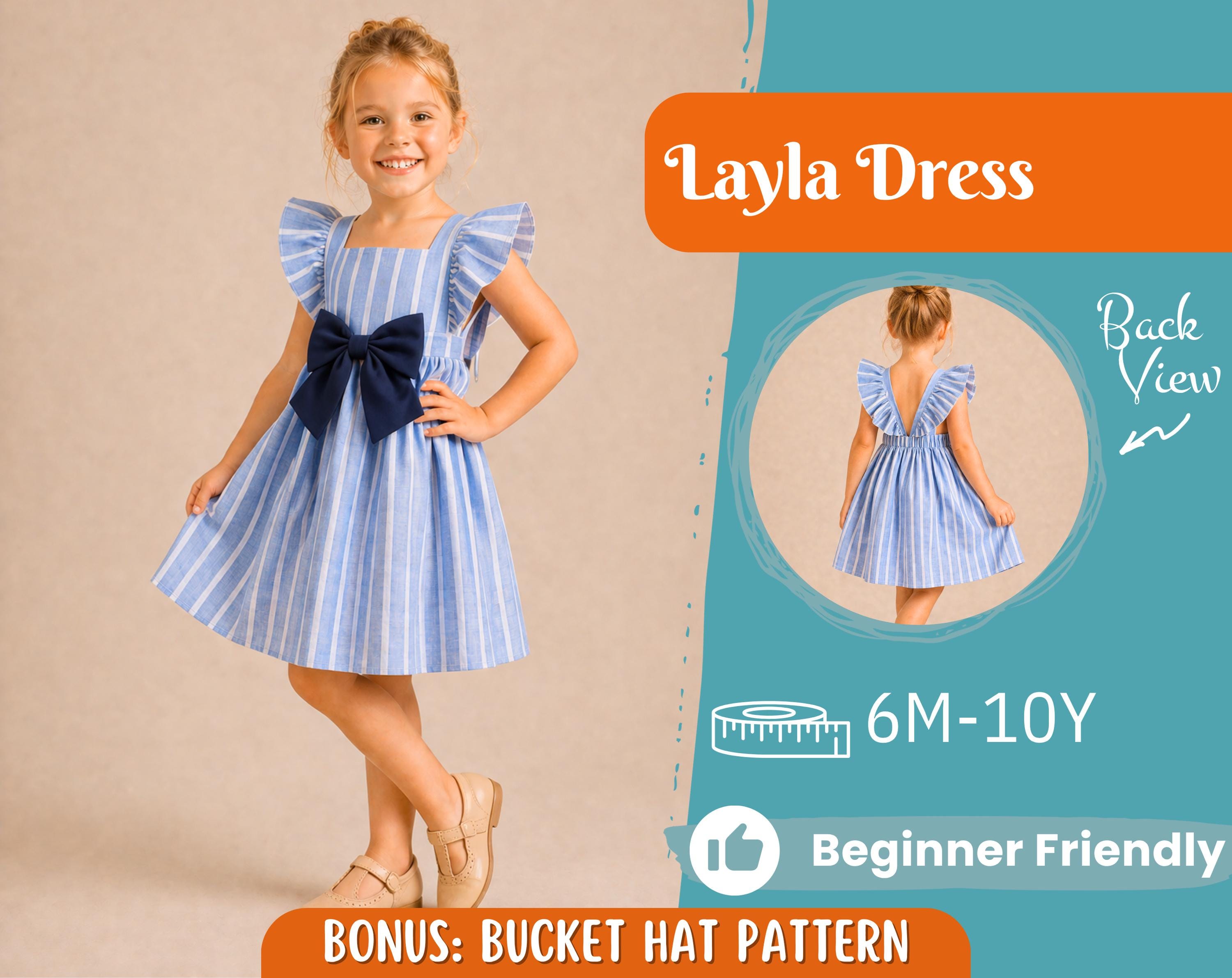 Dress Sewing Pattern for Kids, Dress Pattern, Kids Sewing Pattern, Dress for Girl, Beginner Pattern, Sewing Pattern Toddlers, PDF Pattern