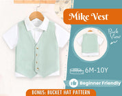 Vest Sewing Pattern for Kids, Kids Vest, Kids Pattern, PDF Pattern, Beginner Pattern, Sewing Pattern Toddlers, Kids Elegant Vest Pattern