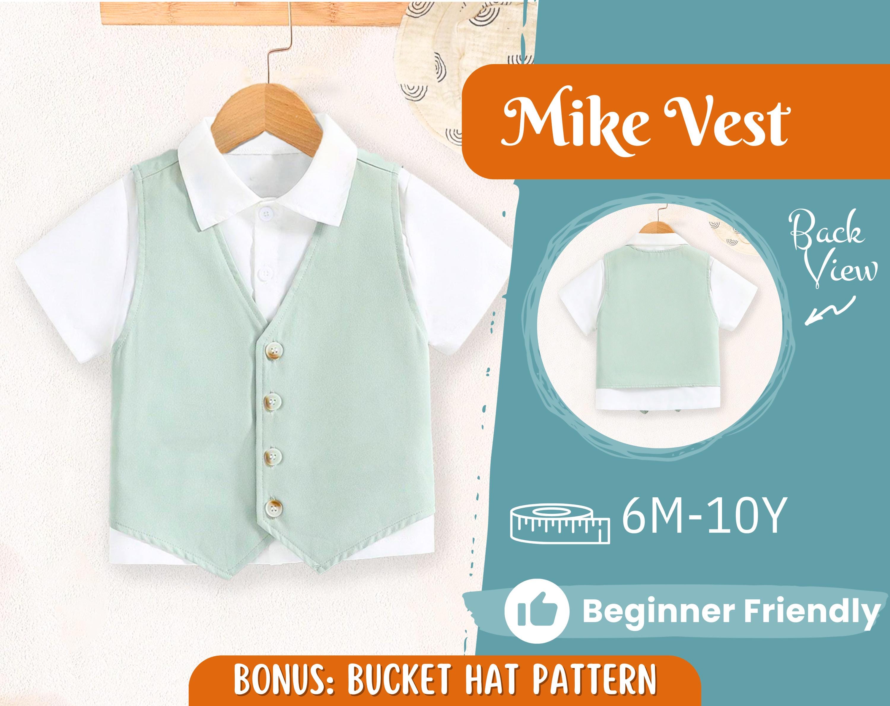 Vest Sewing Pattern for Kids, Kids Vest, Kids Pattern, PDF Pattern, Beginner Pattern, Sewing Pattern Toddlers, Kids Elegant Vest Pattern