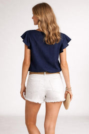 Vivian Blouse Sewing Pattern | Easy Top Pattern | Women Sewing Pattern | Beginner Sewing Pattern | Women Blouse Top Tshirt Pattern