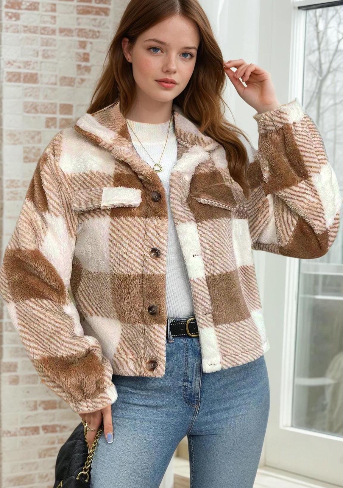Jacket Sewing Pattern, Women Sewing Pattern, Teddy Jacket Pattern, Button Jacket, Beginner Sewing Pattern, Sewing Pattern Jacket Coat