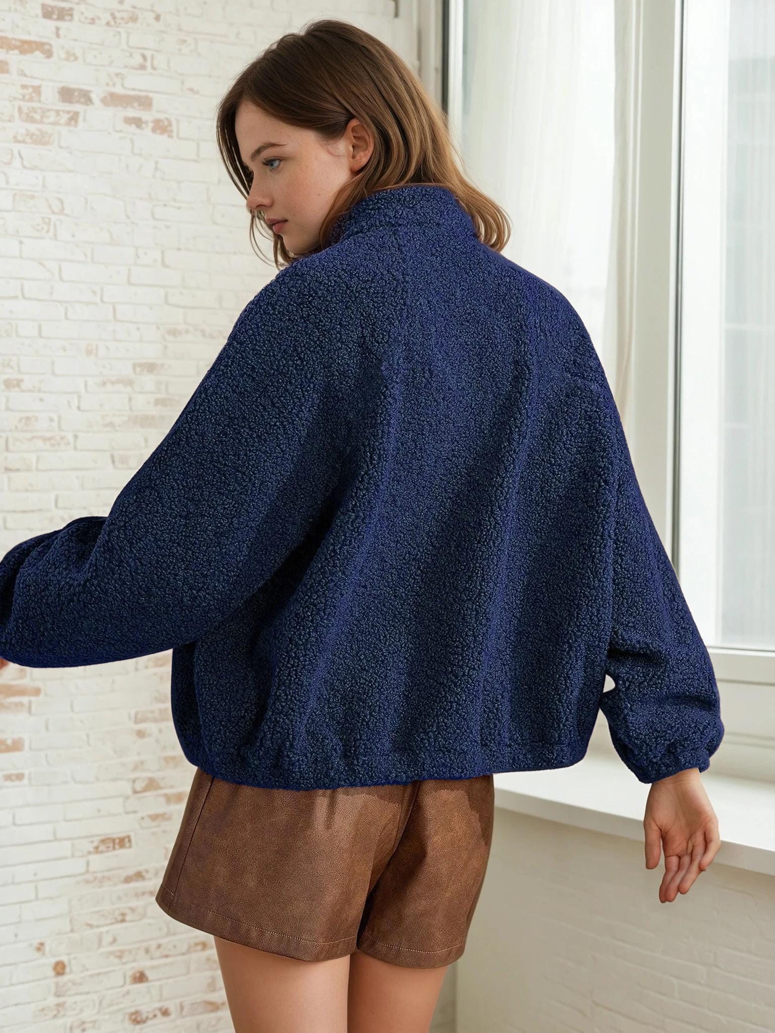 Jacket Sewing Pattern for Women, Women Sewing Pattern, Teddy Jacket, Zip Up Jacket, Beginner Sewing Pattern, Sewing Pattern Jacket Coat