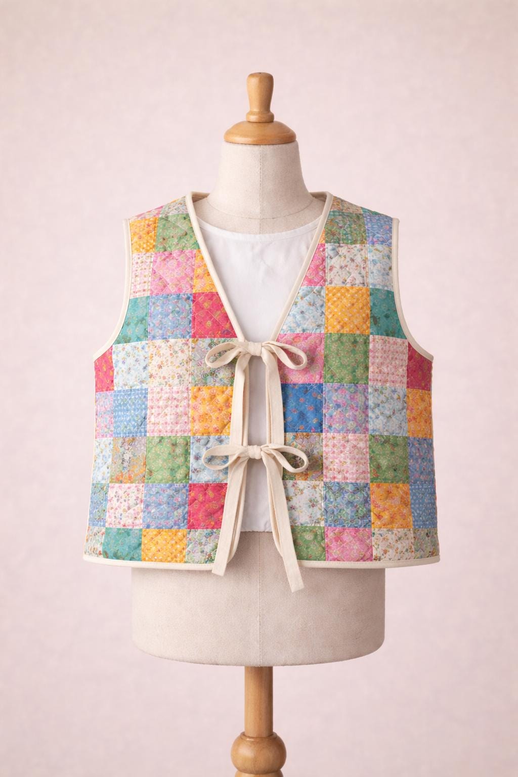Quilted Vest Sewing Pattern for Kids, Front Lace Vest, Kids Pattern, PDF Pattern, Beginner Pattern, Sewing Pattern Toddlers, Quilted Pattern