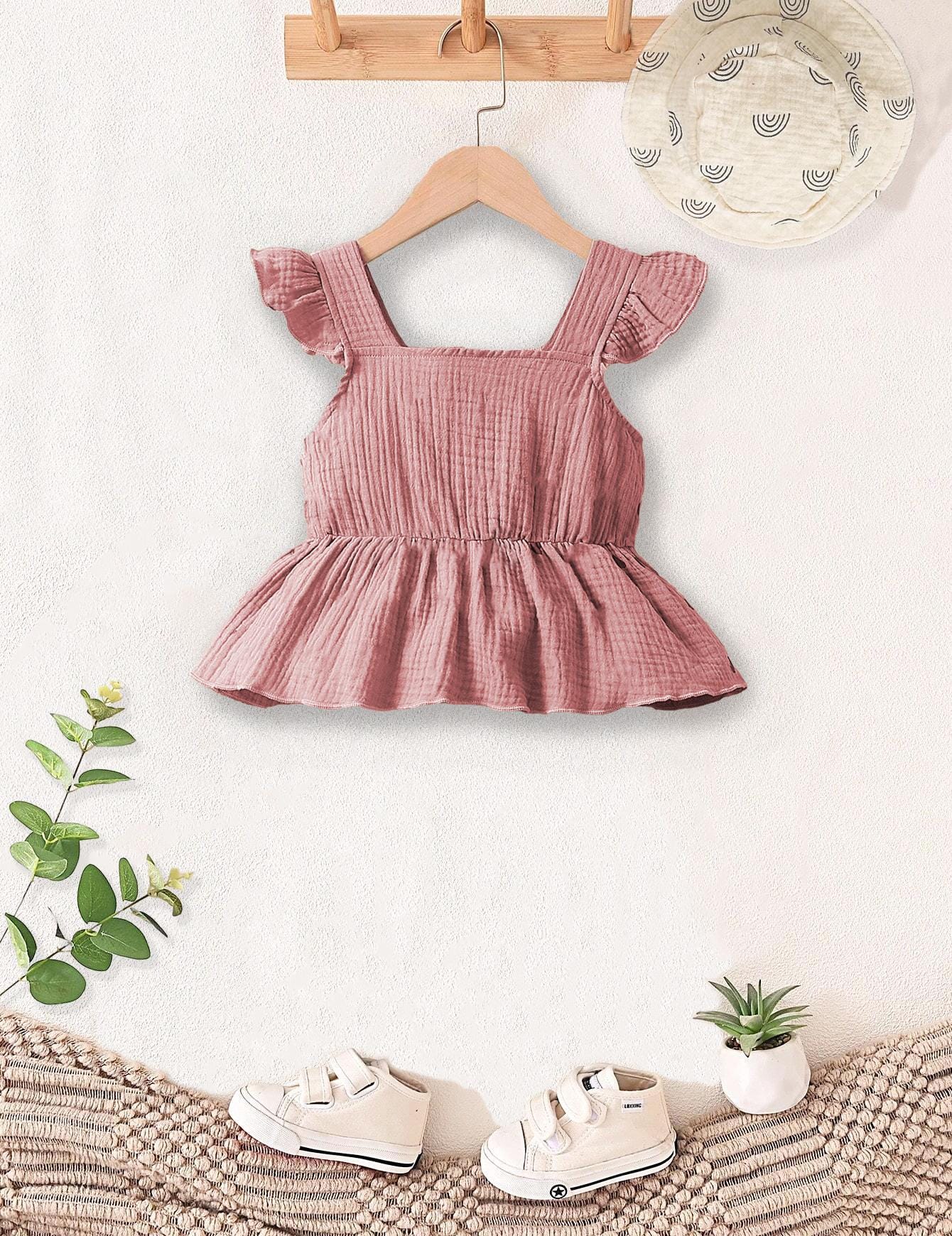 Top Sewing Pattern for Kids, Top Pattern, Kids Pattern, Girl Pattern, Beginner Pattern, Sewing Pattern Toddlers, Baby Pattern, Ruffle Top