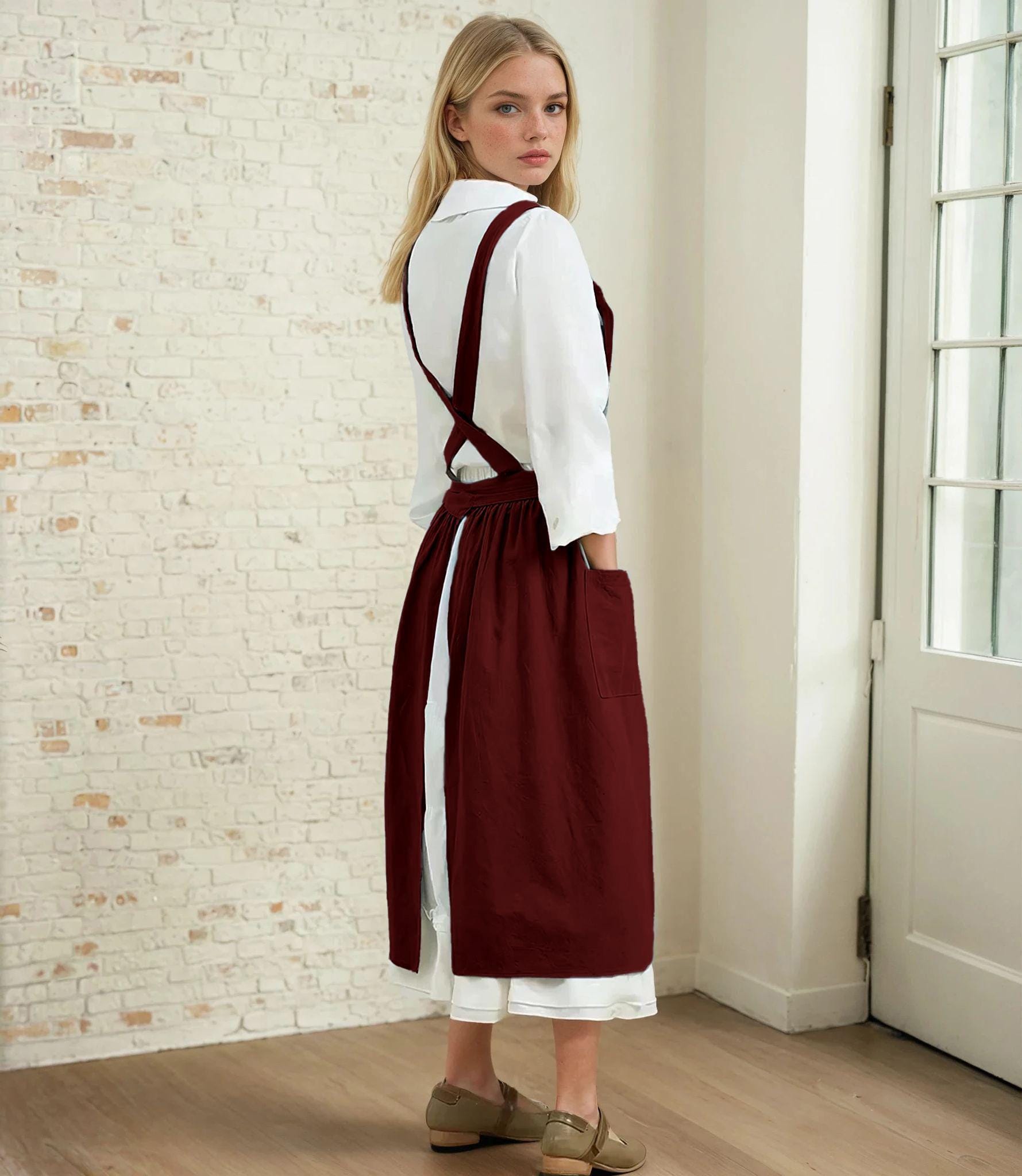 Apron Sewing Pattern | XS-XXXL | Pinafore Dress Pattern | Easy Apron Pattern | Apron Dress Sewing Pattern | Beginner Apron | Women Pattern
