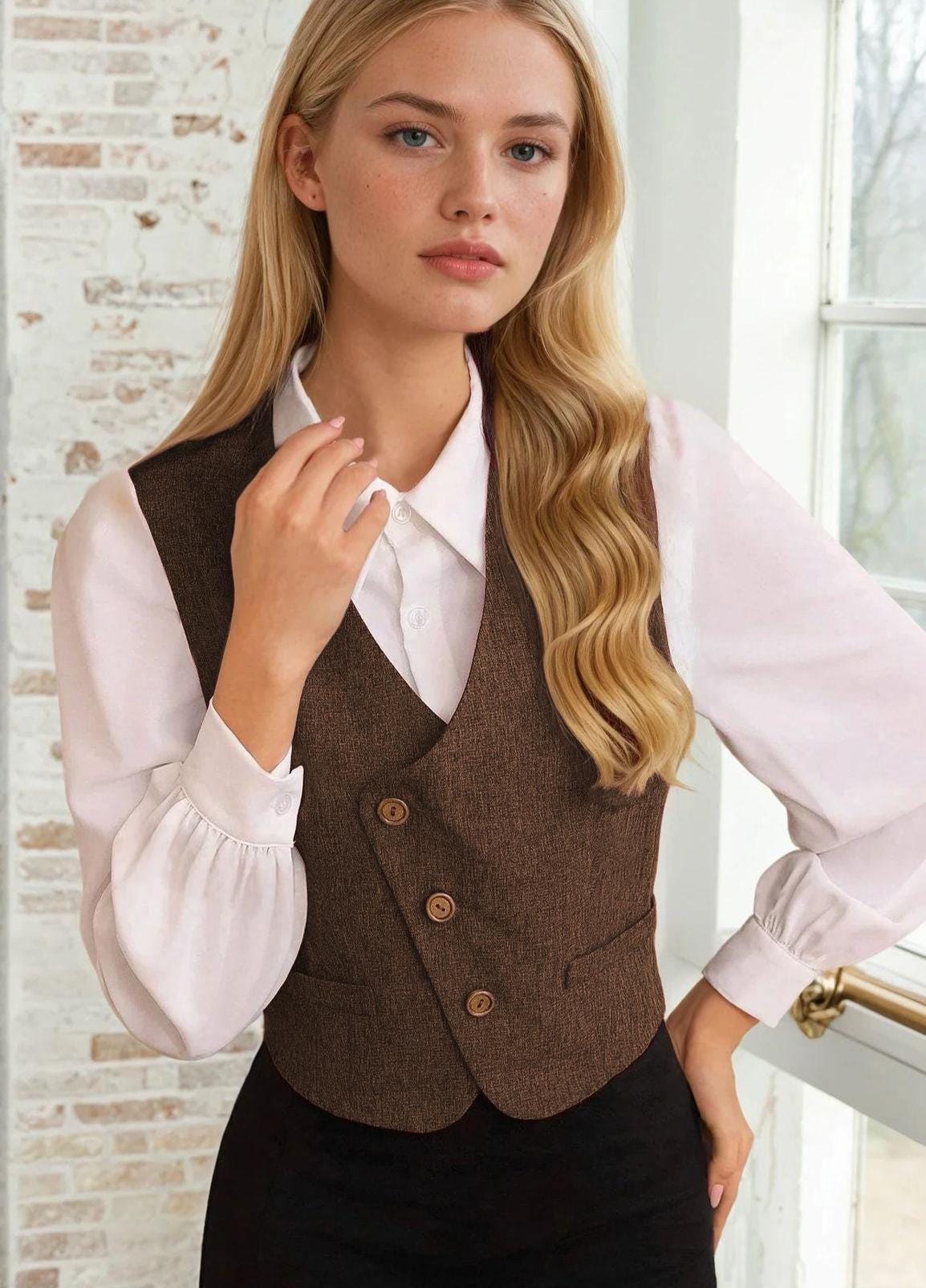 Women Vest Sewing Pattern, Waistcoat Pattern, Sewing Patterns, Women Pattern, Vest pattern, Top Sewing Pattern for Women, Vintage Vest
