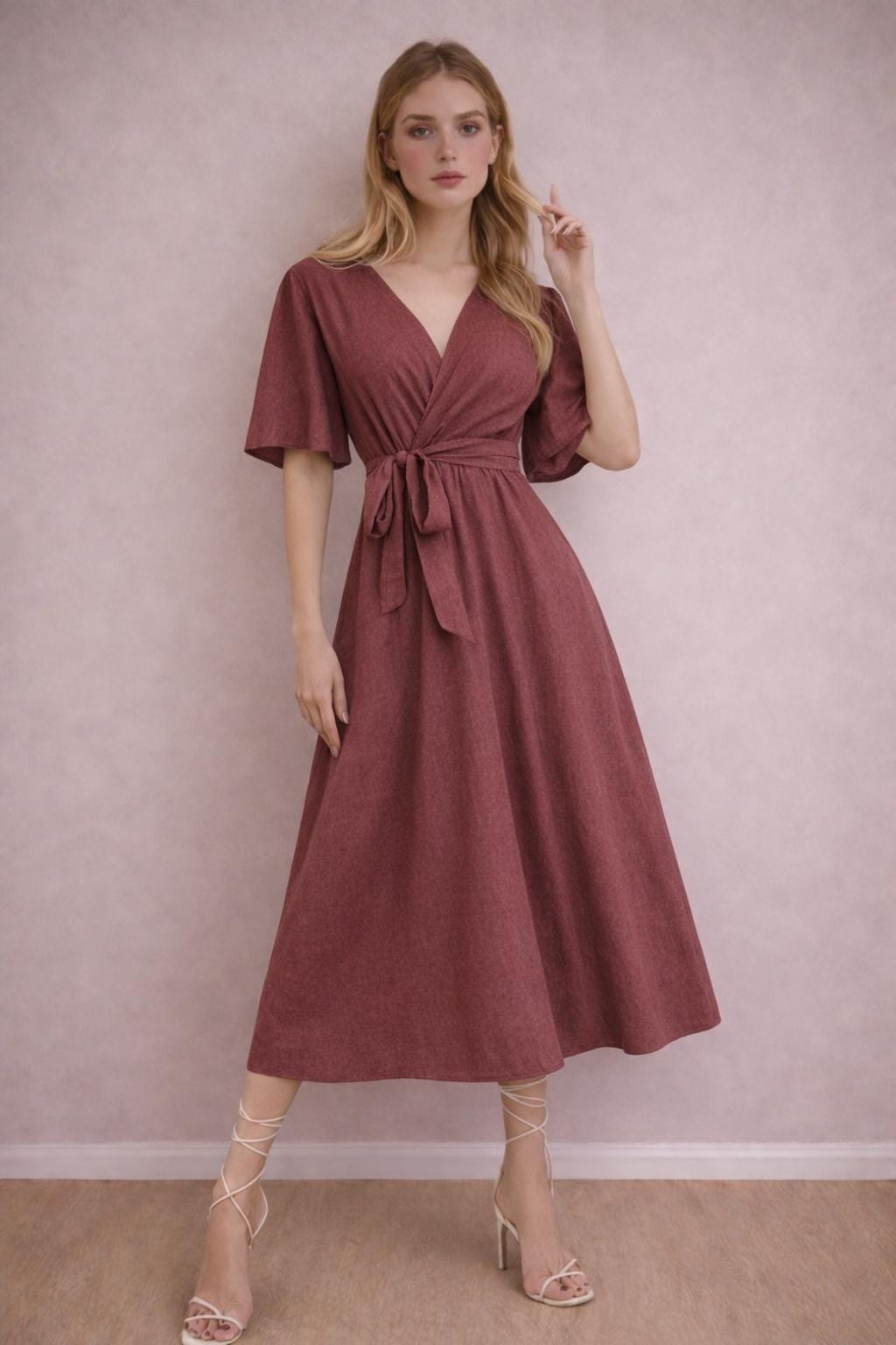 Josie Maxi Dress Sewing Pattern | Wrap Dress Pattern | Women Sewing Pattern | Women Dress | Sewing Patterns for Women Dress