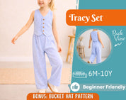 Top and Pants Pattern for Kids, Top Pattern, Kids Pattern, PDF Pattern, Beginner Pattern, Sewing Pattern Toddlers, Pants Pattern