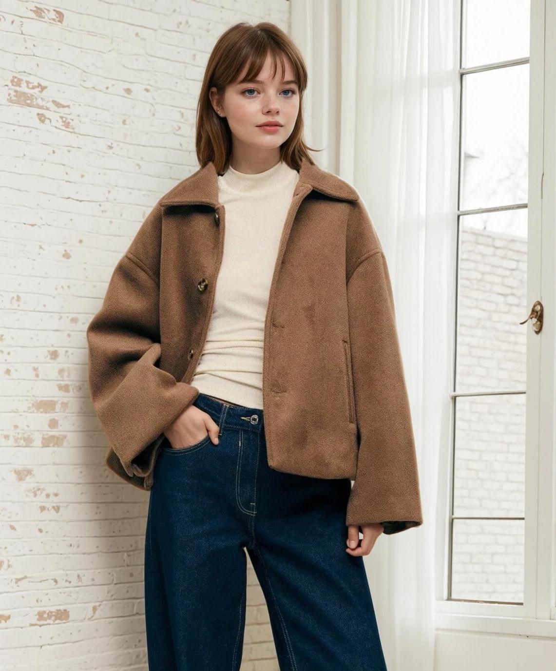 Jacket Sewing Pattern for Women, Button Up Jacket, Coat Pattern, Beginner Sewing Pattern, Sewing Pattern Jacket Coat for Women