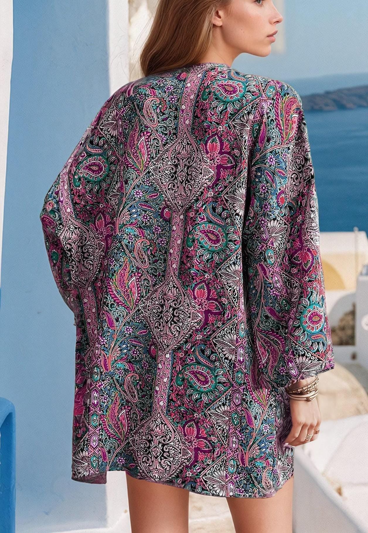 Robe Sewing Pattern | XS- XXL |  Women Sewing Pattern | Beginner Sewing Pattern | Kimono Pattern | Easy women Pattern