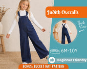 Overalls Sewing Pattern for Kids, Jumpsuit Pattern, Kids Pattern, Dungarees Pattern, Beginner Pattern, Sewing Pattern Toddlers, Baby Pattern