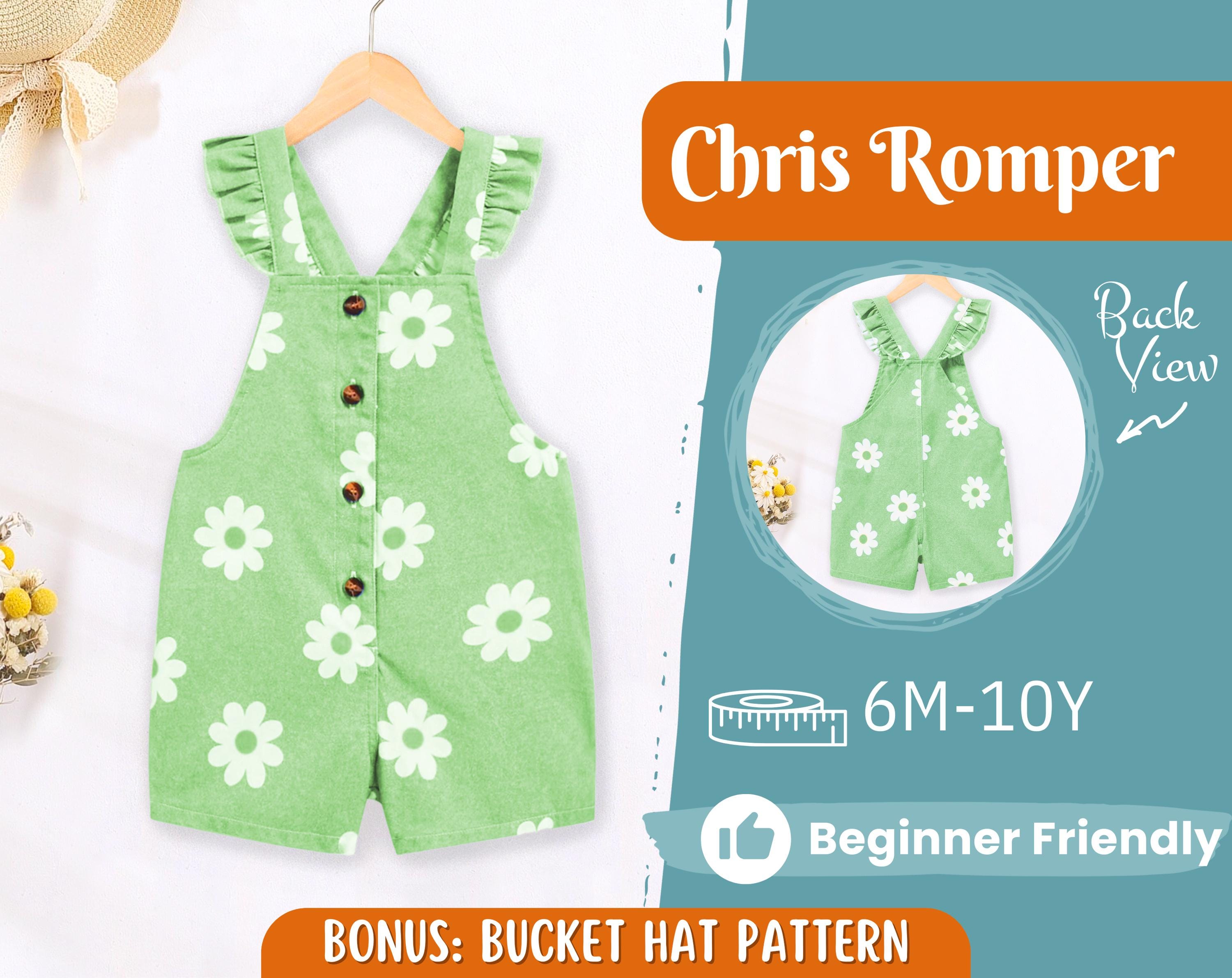 Romper Sewing Pattern for Kids, Romper Pattern, Kids Pattern, Overall Pattern, Beginner Pattern, Sewing Pattern Toddlers, Baby Pattern