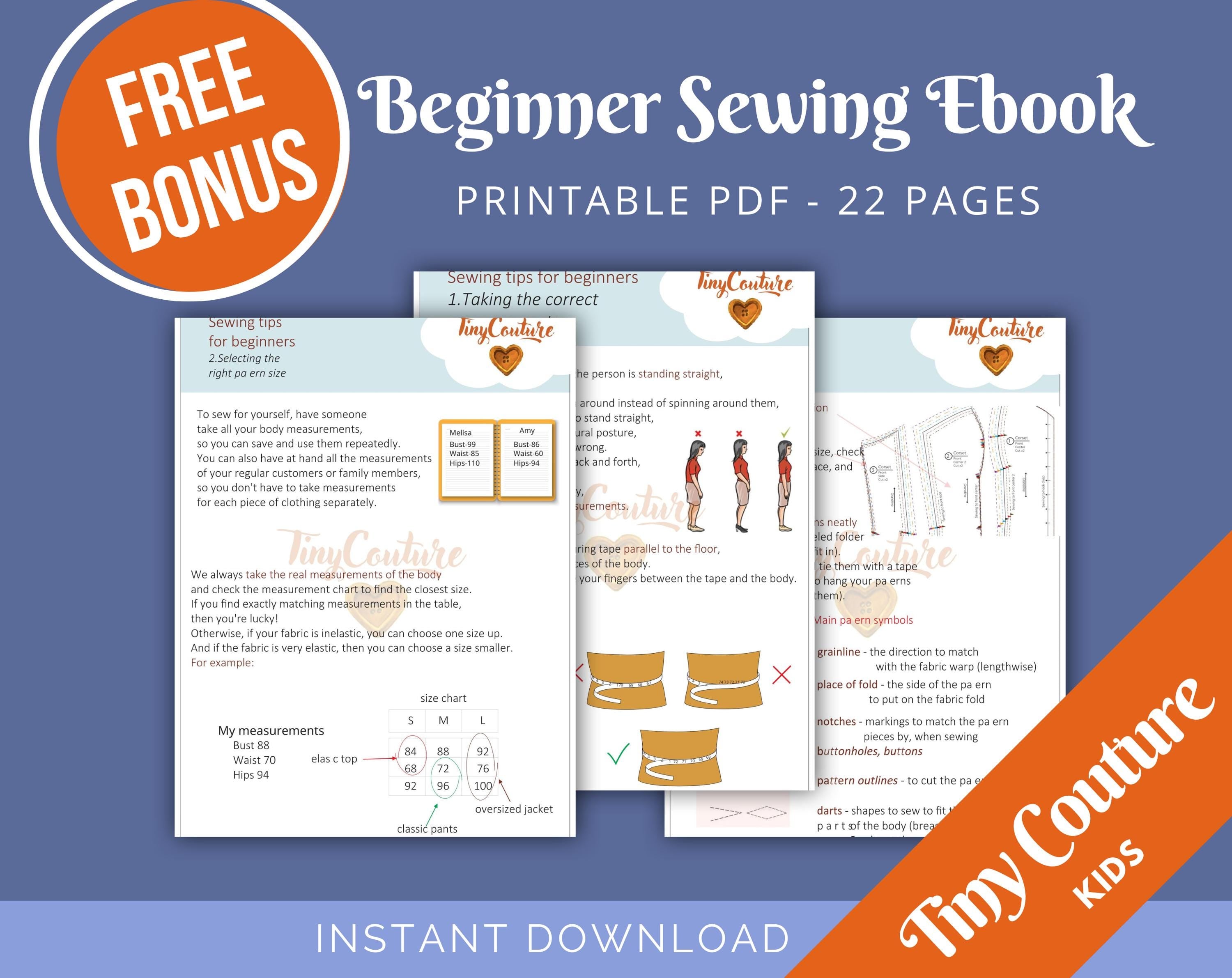 Sewing Patterns Bundle, Sewing Patterns, Kids Patterns, Winter Patterns, Children Pattern, Easy Pattern, Beginner Pattern, Coat Pattern