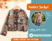 Jacket Sewing Pattern for Kids, Jacket Pattern, Kids Pattern, PDF Pattern, Beginner Pattern, Sewing Pattern Toddlers, Kids Quilted Jacket