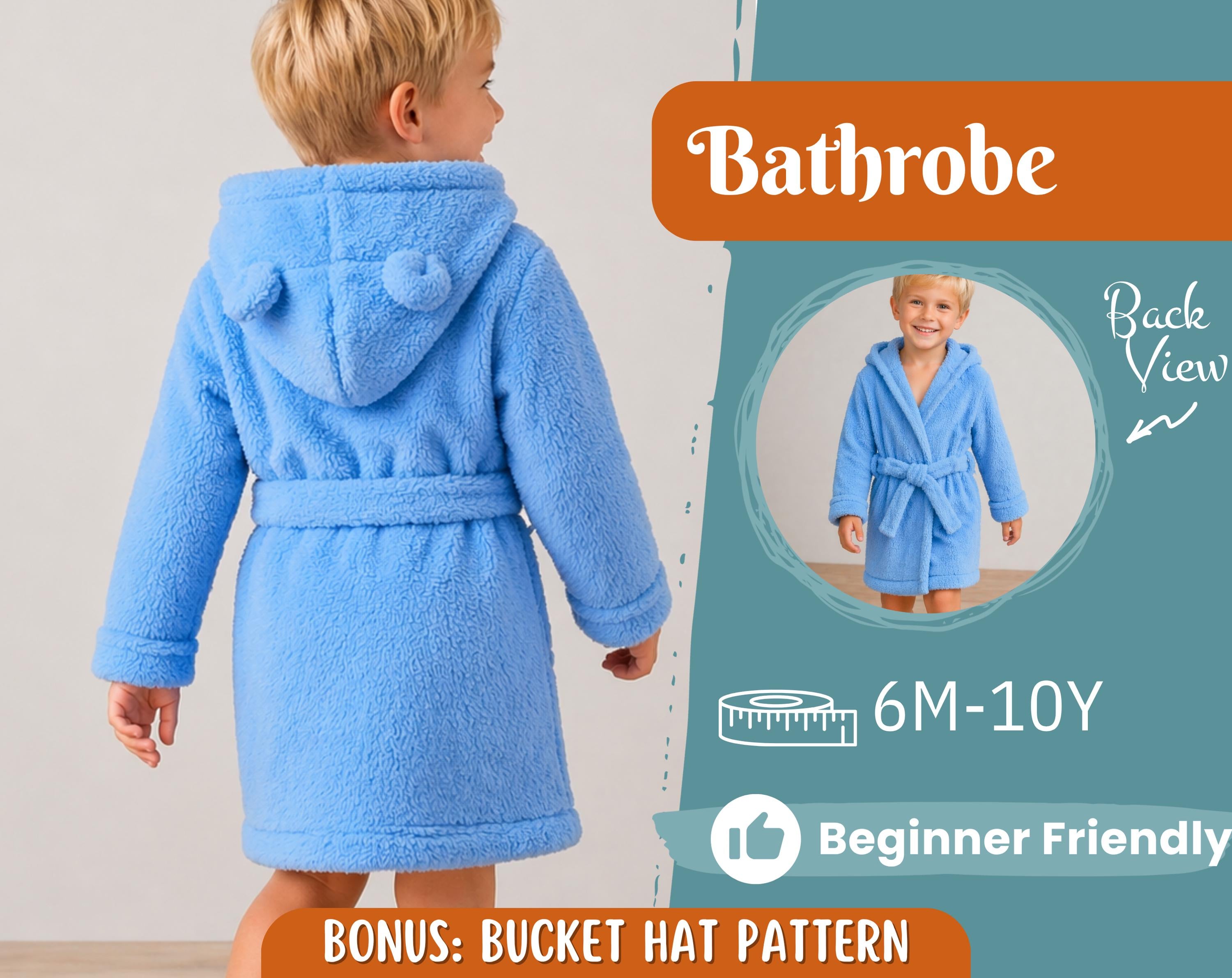 Bathrobe Sewing Pattern for Kids, Hooded Bathrobe, Kids Pattern, PDF Pattern, Beginner Pattern, Sewing Pattern Toddlers, Teddy Bathrobe