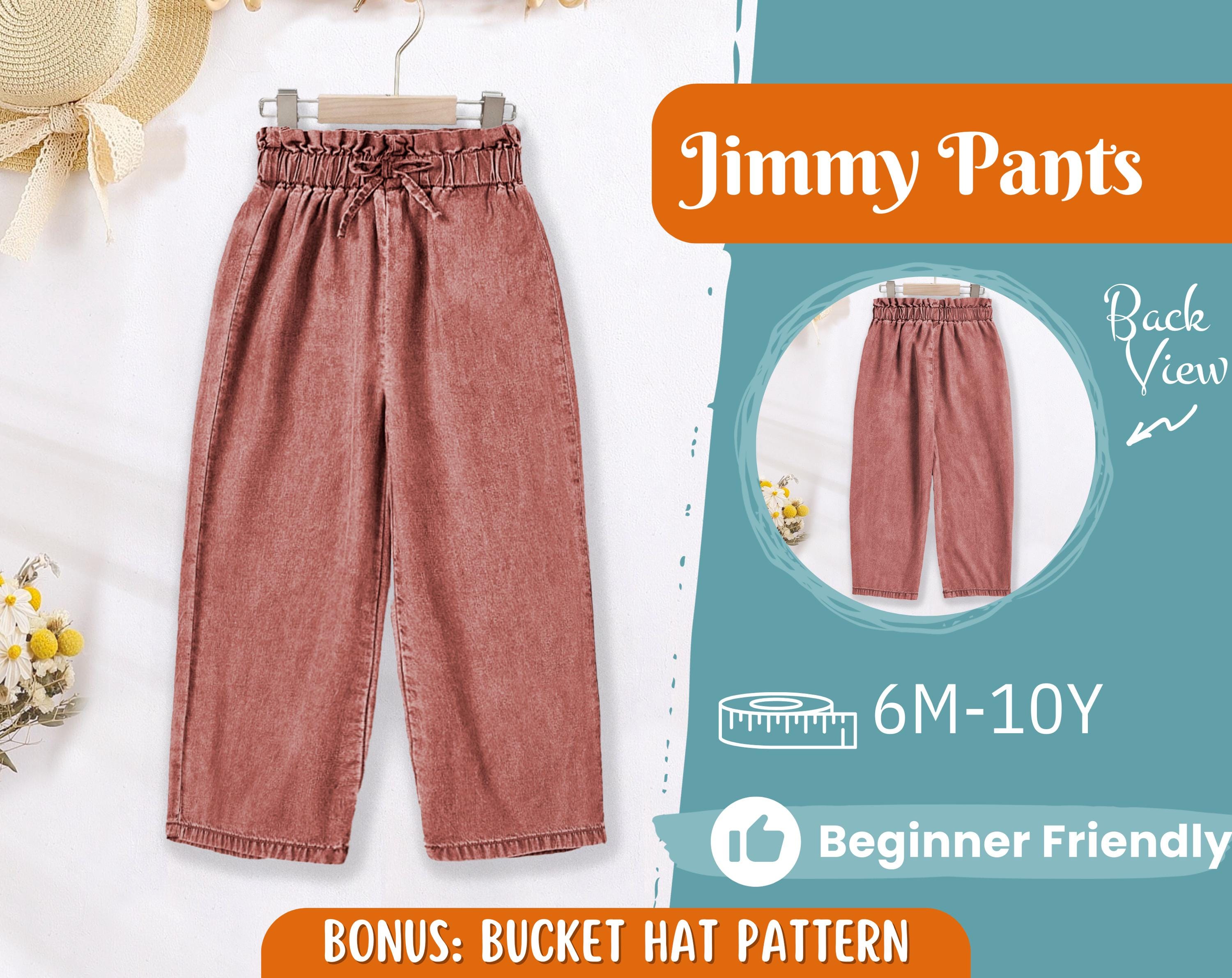 Pants Sewing Pattern for Kids, Elastic Waistband Pants Pattern, Kids Pattern, Baby Sewing Pattern, Beginner Pattern, Sewing Pattern Toddlers