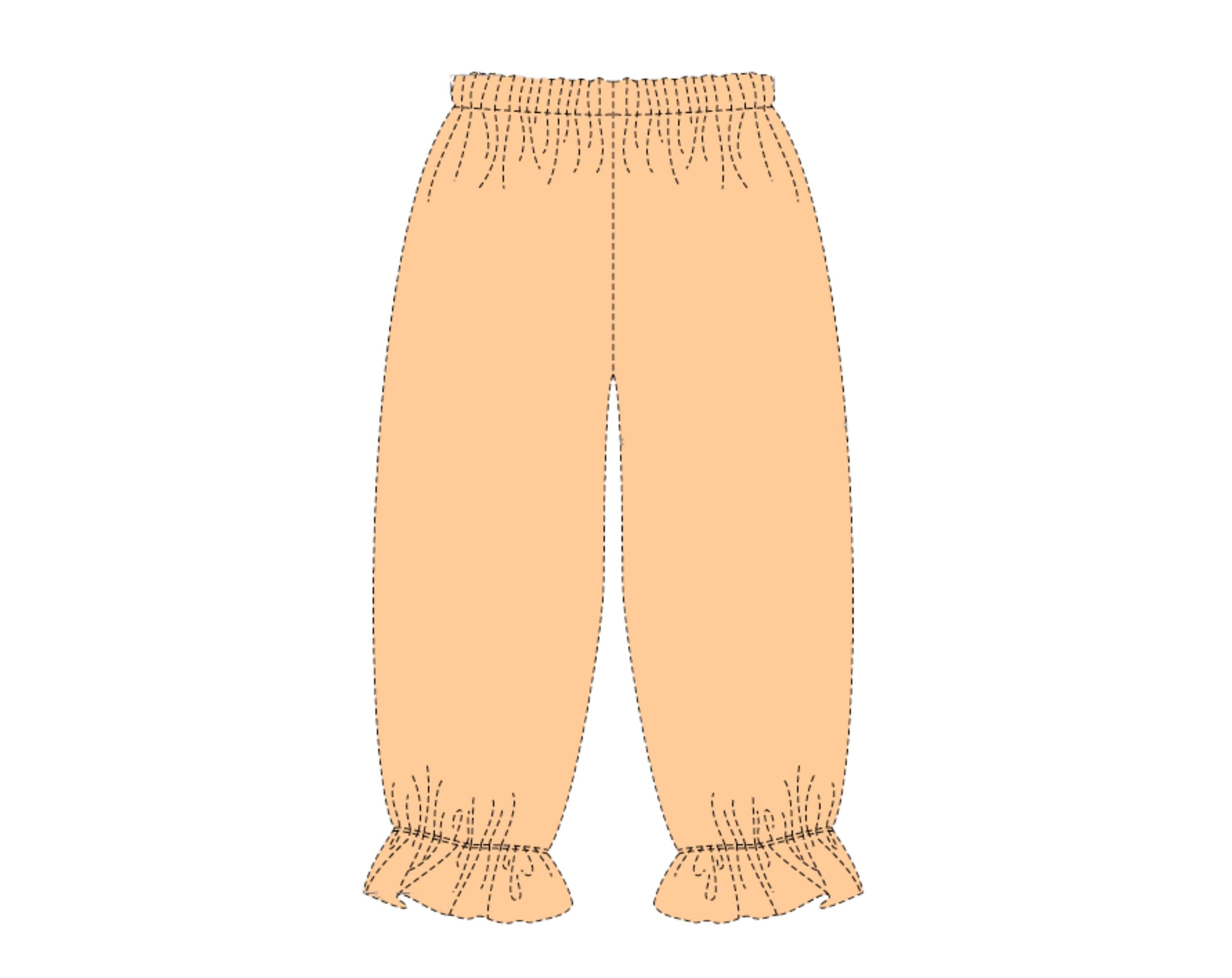 Pants Sewing Pattern for Kids, Elastic Waistband Pants Pattern, Kids Pattern, PDF Sewing Pattern, Beginner Pattern, Joggers Pants Pattern