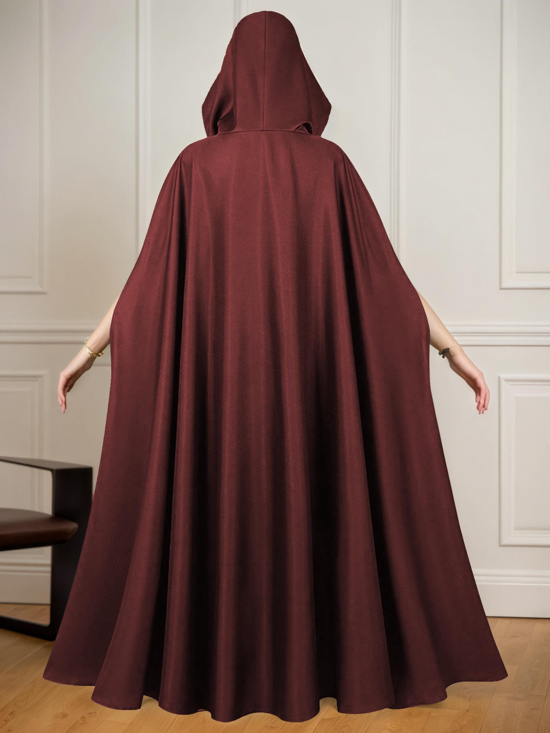 Cloak Sewing Pattern with 9 Lengths, Cape Pattern, Elven Cape, Magical Gown, Medieval Dress, Hooded Cloak, Cape with Hood Pattern, Long Cape
