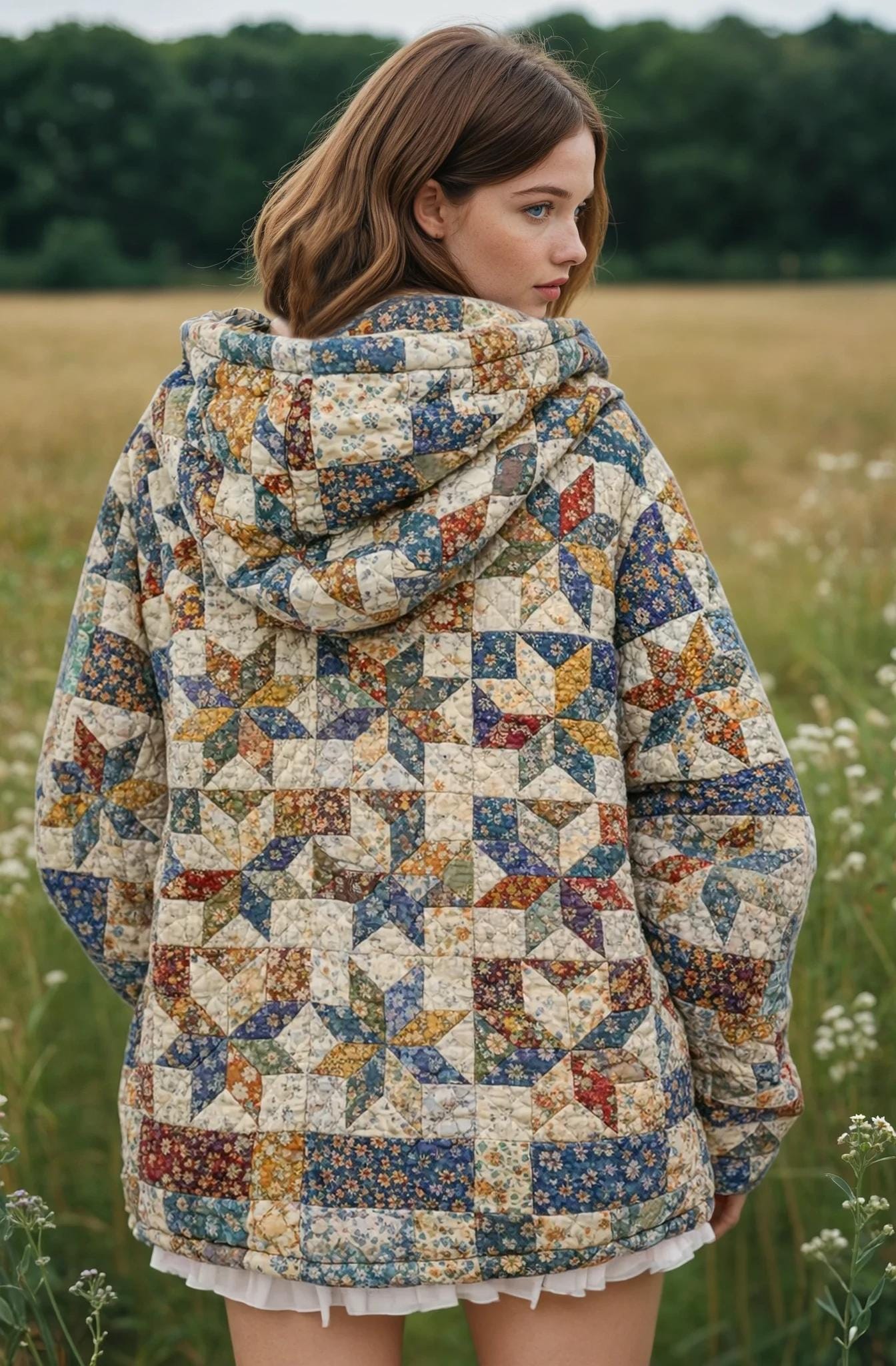 Jacket with Hoodie Sewing Pattern for Women | Coat Pattern | Sewing Patterns | Quilted Jacket Pattern | Hooded Jacket Coat | Beginner Jacket