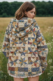 Jacket with Hoodie Sewing Pattern for Women | Coat Pattern | Sewing Patterns | Quilted Jacket Pattern | Hooded Jacket Coat | Beginner Jacket